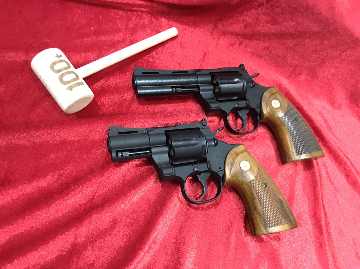 octagonairsoft's tweet photo. King Arms Python 357 4 inches Gas Revolver colouring by FCW (Up)

King Arms Python 357 2 inches Gas Revolver original Colour 

x Kimpoi Python Hand Carved Wood Grip 😜

#CityHunter 
#Python357
#Kimpoi
#HandCarvedWoodGrip https://t.co/Ataj7N9BaY