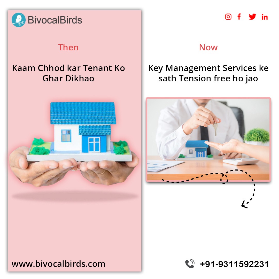 bivocalbirds's tweet image. Do you also have to leave work and go to show the house to tenant? This wastes your time and work.
So now you need not worry, visit #Bivocalbirds.com, take key management service, submit your property keys, and rent your house in just 7 days.

#keymanagementsystem #keymanagement