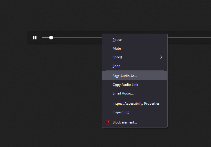 PSA: downloading audio from roblox site before it all goes away (using firefox)

1. inspect element
2. select the link that it highlights and paste it into a browser
3. right click sound and save audio
obviously make sure there aren't any copyrights on the audio when you reupload