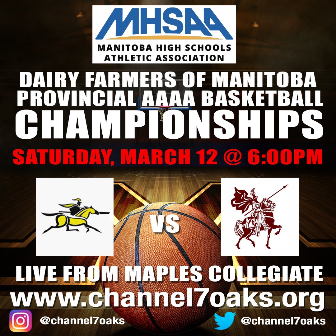 March 12 6:00pm Game: Dakota vs St. Pauls  <a href="/basketballmb/">Basketball Manitoba</a> <a href="/MHSAA_/">MHSAA</a>