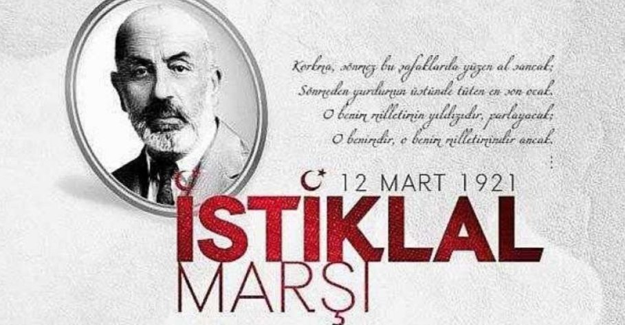 Milli kimliğimizin, kültürümüzün, bağımsızlığımızın ve inancımızın simgesi İstiklal Marşı’mızın kabul edildiği bu günde milli şairimiz Mehmet Akif Ersoy'u minnet ve özlemle anıyoruz..
#12MartİstiklalMarşınınKabulü