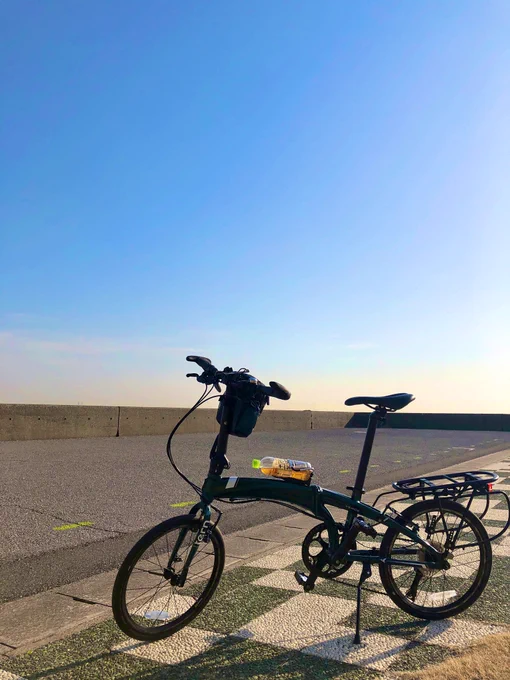 今日は久しぶりにポタリングしてます。#tern#おりたたぶ 
