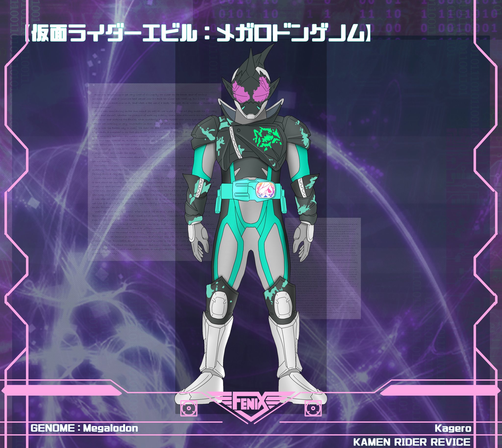 からふるいろ 仮面ライダーエビル メガロドンゲノム エビルって変身音ゲノムごとで変わるのかな 仮面ライダーリバイス カラフル画集 Fenixゲノム研究所 T Co M6wycgiqog Twitter