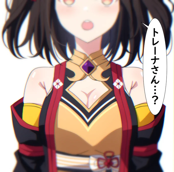 キタサンブラックと視線が合わないトレーナ最初はなんとも思ってなかったけどいざ育ててみたらめっちゃ可愛い子だった 
