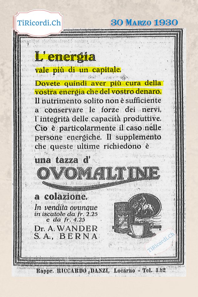 RicordiTi's tweet photo. 30 Marzo 1930: Pubblicità dell'Ovomaltina di #90anni fa

#storia #ticino #cultura #retro #svizzera #vintagestyle #swiss #lugano #locarno #classic #antique #tiricordi #art #photooftheday #history https://t.co/LcnWupIIAp