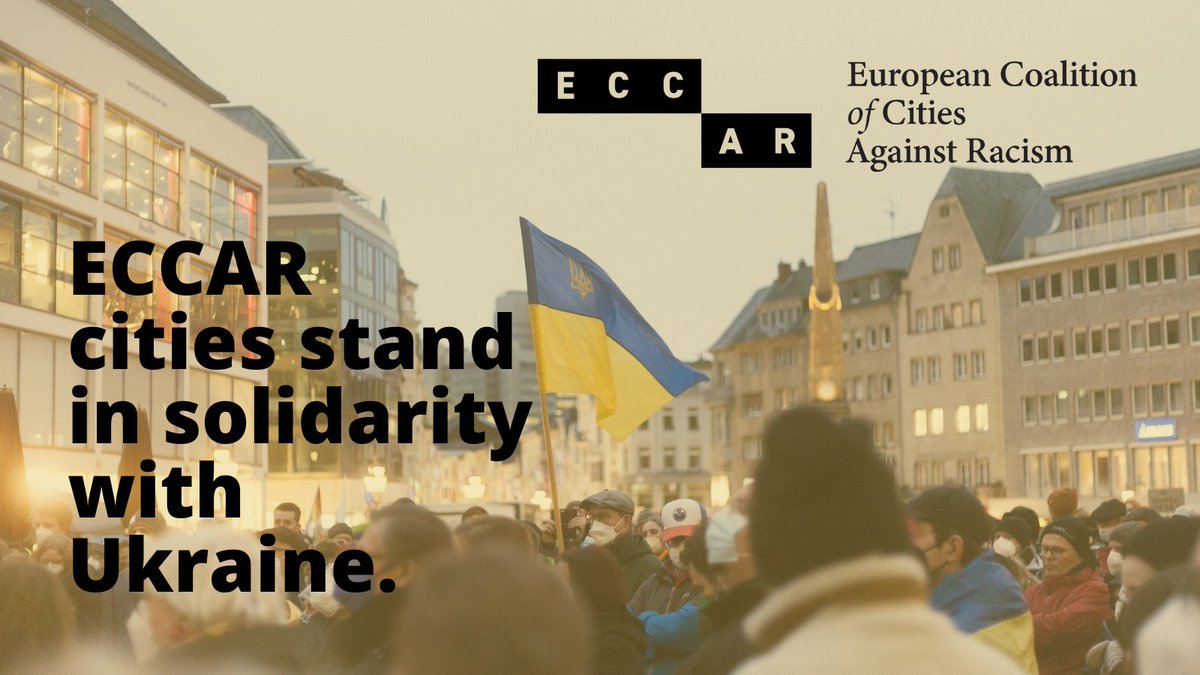 Now more than ever cities play a key role in protecting #HumanRights on the local level - ECCAR cities stand in #solidarity with #Ukraine 🇺🇦. Access the full ECCAR statement here 🔗 eccar.info/en/news/eccar-… #CitiesWithUkraine