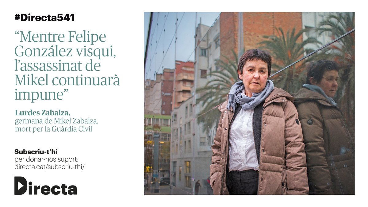 La_Directa's tweet photo. #INDIRECTA | Lurdes Zabalza, germana de Mikel Zabalza, mort per la Guàrdia Civil: “Quan la mare va anar a Intxaurrondo van dir-li: ‘Si ha perdut el fill, vagi a objectes perduts’”
▶️ https://t.co/GSzO86drib
✍️ @AlexRomaguera
📸 @miquimm
#Directa541
#EnObert https://t.co/QcGaKmspoX