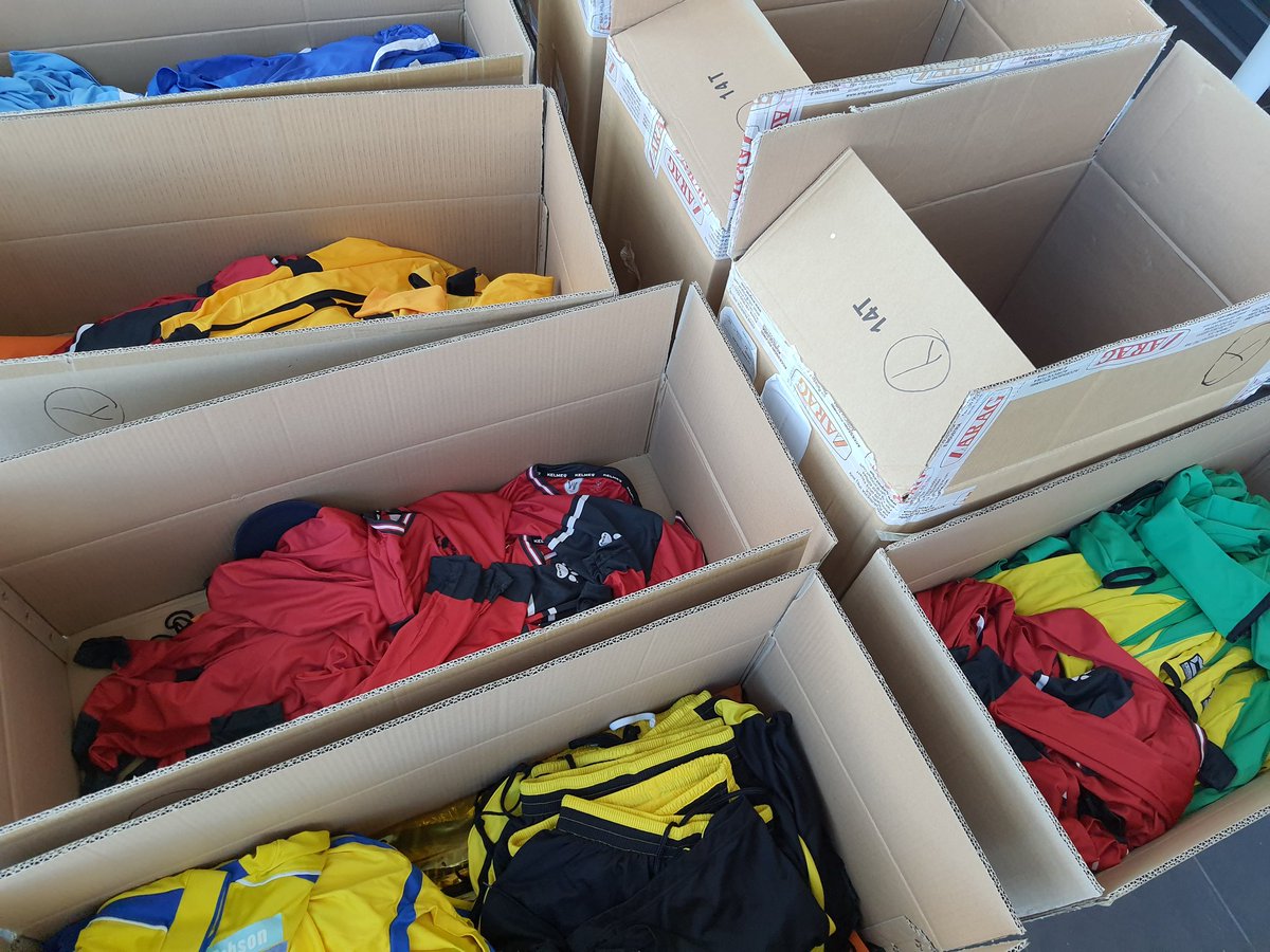 A big thank you to all our clubs who have donated kits to <a href="/KitAid/">KitAid</a>. Good to be back at the boxing up session this morning.
