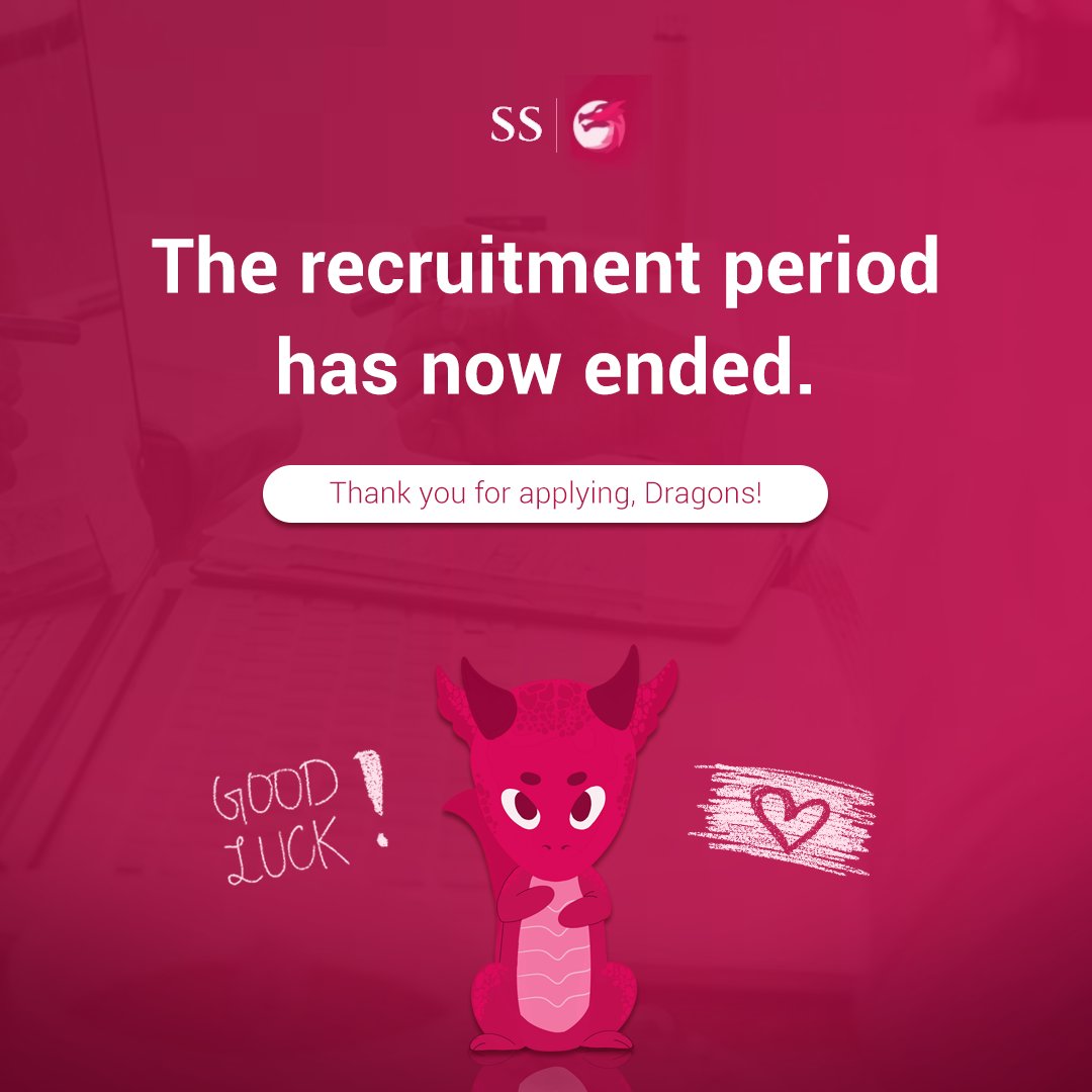 ADDU_SS's tweet photo. FORMS CLOSED!
Dragons! The recruitment season is finally over.
For all aspiring applicants, we thank you for your dedication and commitment to be part of our team next Academic Year. Stay tuned for more updates regarding our recruitment announcement.
#ScaledToWithstand https://t.co/Vqsimll8bU
