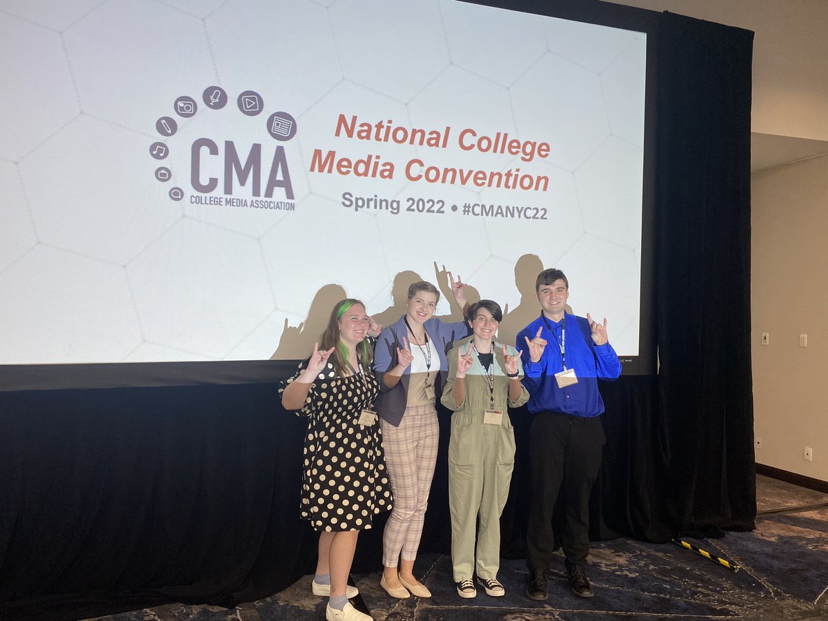 GraceEMcDonald8's tweet photo. The Collegiate Media Association NYC conference has given me a newfound sense of purpose as a student journalist. I can’t wait to bring what I learned back to The Antelope newsroom. And it’s been such a blessing to experience this opportunity in New York. #CMANYC22 #unkantelope https://t.co/TTEzQprnMd
