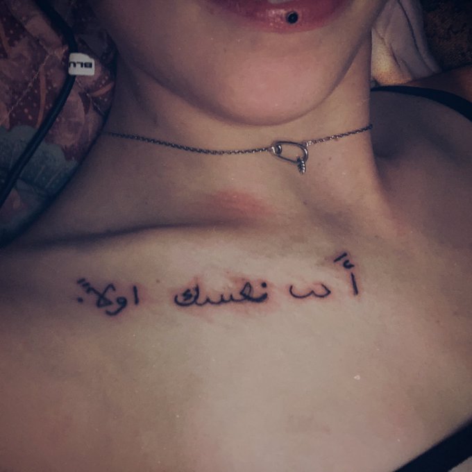 Got a new tattoo. It means Love Yourself First. For that hater that likes to judge people with tattoos