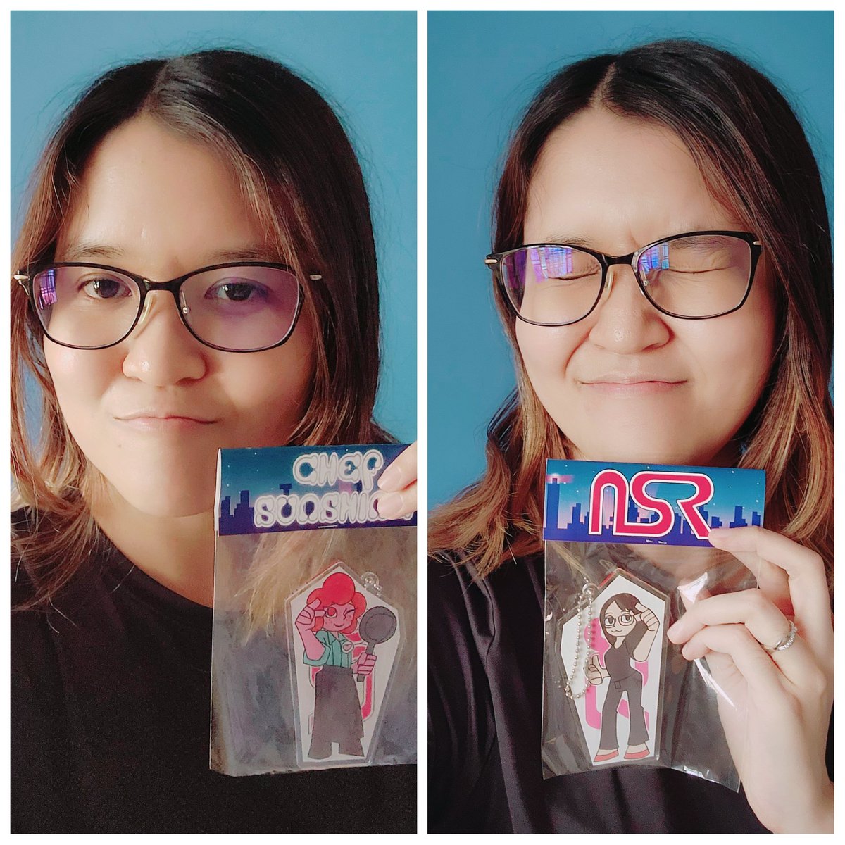LyliaSEA's tweet photo. Omg! Thank you @SamejimaChich for this lovely Chef Sunshine #NoStraightRoads keychain with ME on the back!! Aaaaahhhh~

Thank you so much @WanHazmer for passing it to us - super grateful to you and the @MetronomikIncEN team always for having us voice in your game. ♡ https://t.co/rDsnhAnlty