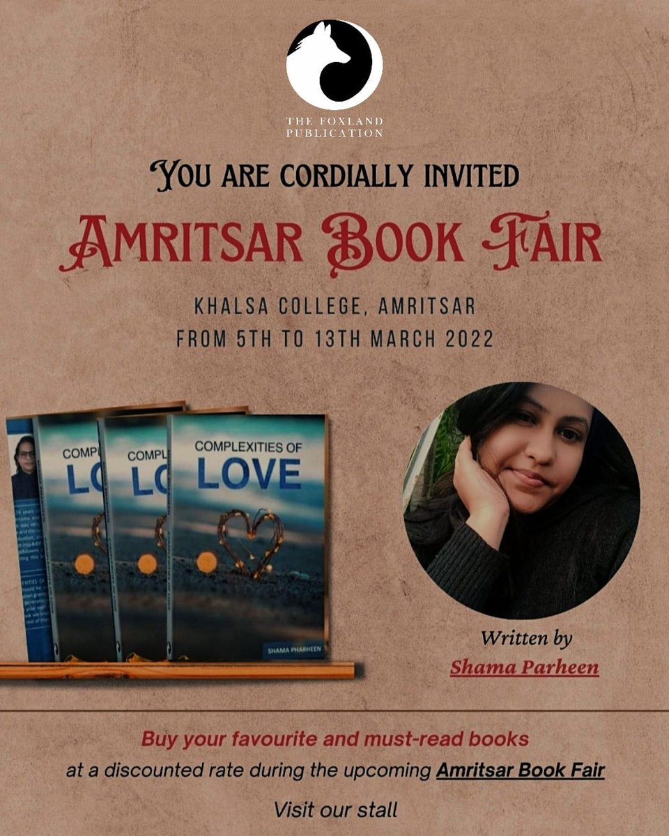 land_fox's tweet photo. Get our books at a discounted rate at the Amritsar Book fair ✨
Buy your favourite ones !!
#writer #poetry #love #poet #writers #words #poems #wordporn #writerscommunity #writingcommunity #poetryisnotdead  #instapoet https://t.co/EHhPOwfVMU