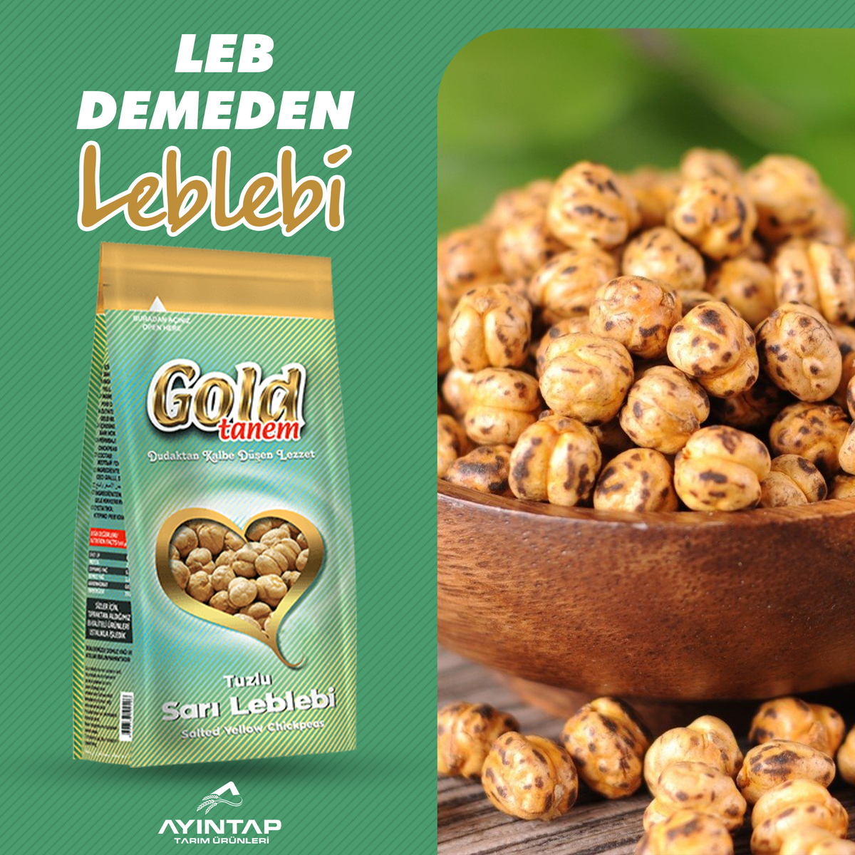 ayintaptarim's tweet photo. LEB DEMEDEN 
- LEBLEBİ -
Her zaman taze her zaman lezzetli !
@ayintaptarim #leblebi #goldtanem #sarıleblebi https://t.co/px13IcgZwY