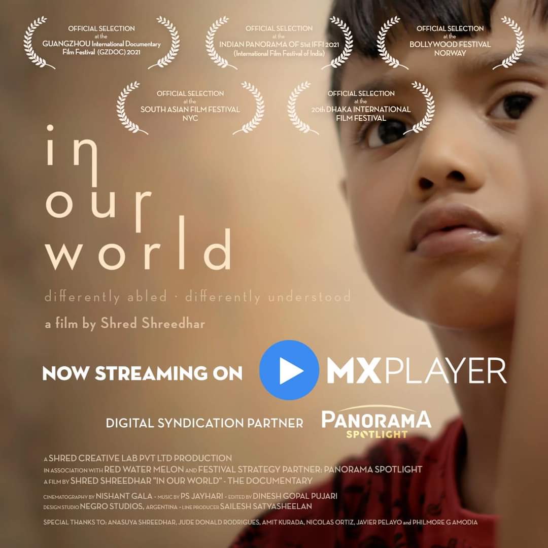 CinemaRareIN's tweet photo. Follows 3 autistic children through interviews of parents, teachers & therapists and explores a varied set of experiences that helps unpack the complexities of such lives to garner a nuanced understanding of ASD.
#InOurWorld (2021) by @ShreedharShred, now streaming on @MXPlayer. https://t.co/FLuDvaLZem