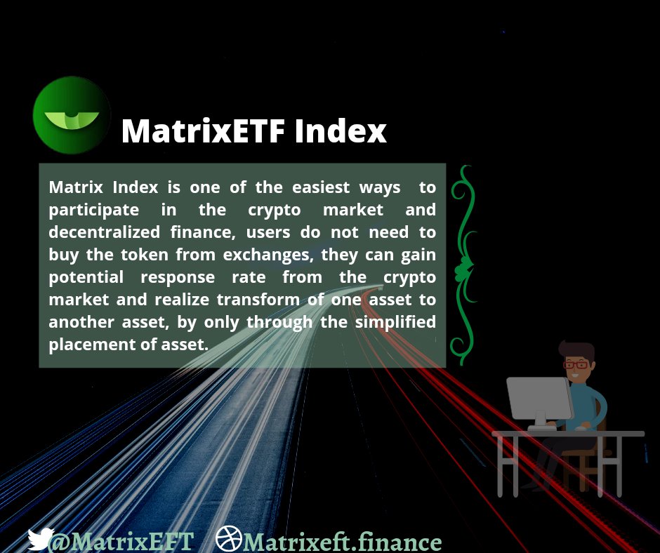 ItoElise's tweet photo. Matrix Index is an encrypted index fund to track the qualified tokens of crypto market and blockchain.
#MatrixEFT
#MDF
@MatrixETF https://t.co/88Z0aPT5R9