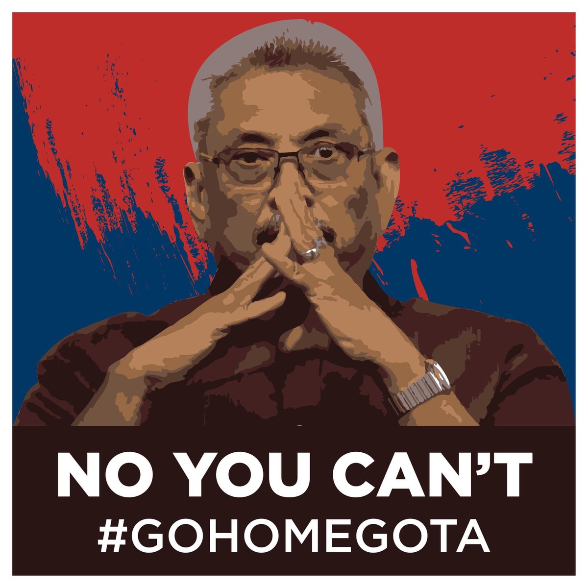 Im_Darsha's tweet photo. #GotaGoHome #SriLanka
 No You Can't
 Retweet 🙂 https://t.co/XExZu2ybkt