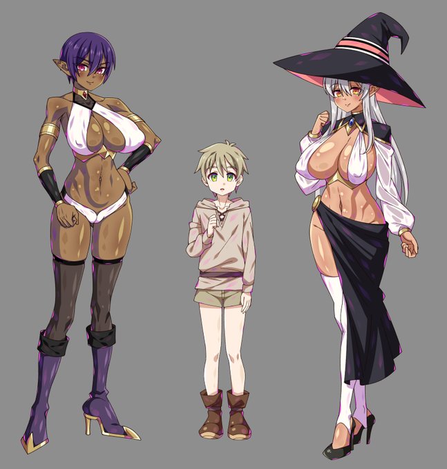 次作のCG集のキャラが出来上がった!
ダークエルフのおねいさん2人に甘やかされながら幼い時に足りなかった母性を摂取する男の子のおねしょた物語になりそう 