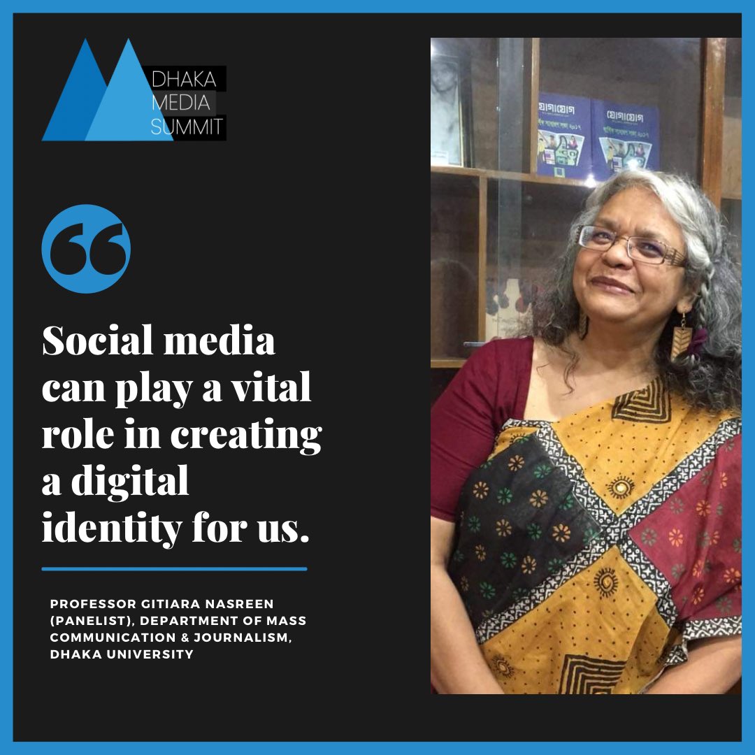 DhakaSummit's tweet photo. Happening now: Professor Gitiara Nasreen of the Department of Mass Communication &amp; Journalism of Dhaka University
said the following 

#dms2022
#ULAB
#MSJ
#DU https://t.co/SULPwZ1pjk