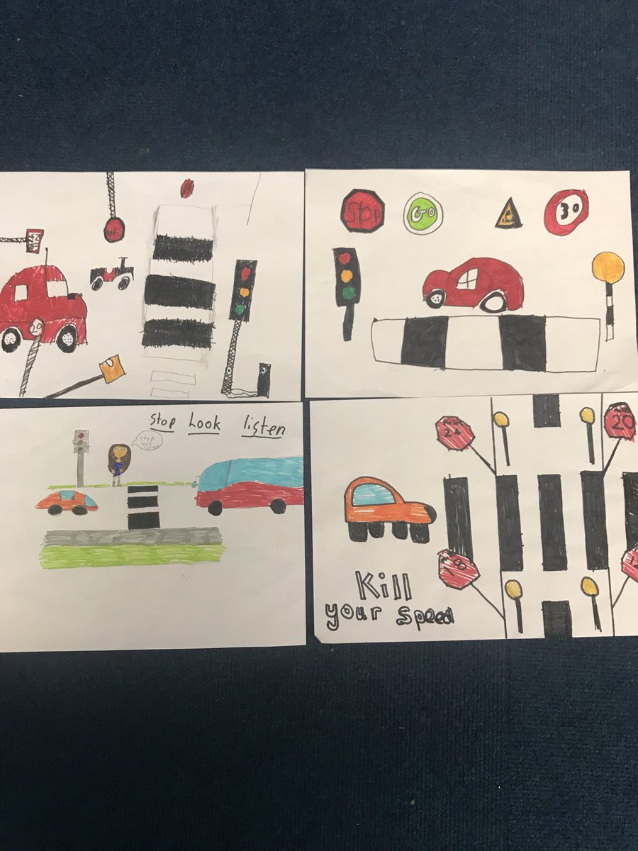 Year 3R have been working really hard on their road safety posters.  We’ve learnt the importance of to stop, look, listen and think before we cross a road. <a href="/SummerswoodPS/">Summerswood School</a> <a href="/MrsOsullivanSPS/">MrsO'SullivanSPS</a> @MrsFreemanSPS