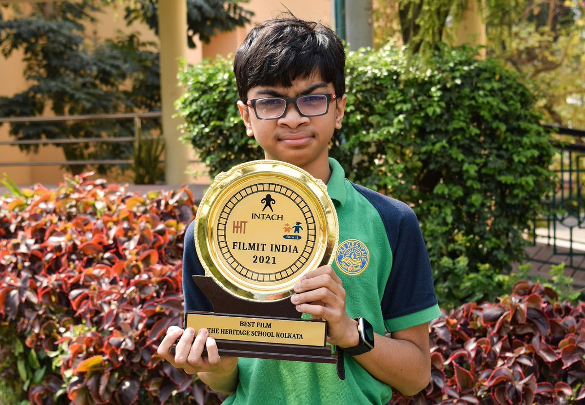 heritageschoolI's tweet photo. This year The Heritage School, Kolkata students had submitted 3 films for the yearly inter school competition organized by Intach named Intach Filmit.The film 'The inheritance of a black gown' by Ujaan Das of Class 7 won the best film award in the completion. https://t.co/a6cczlhH3W