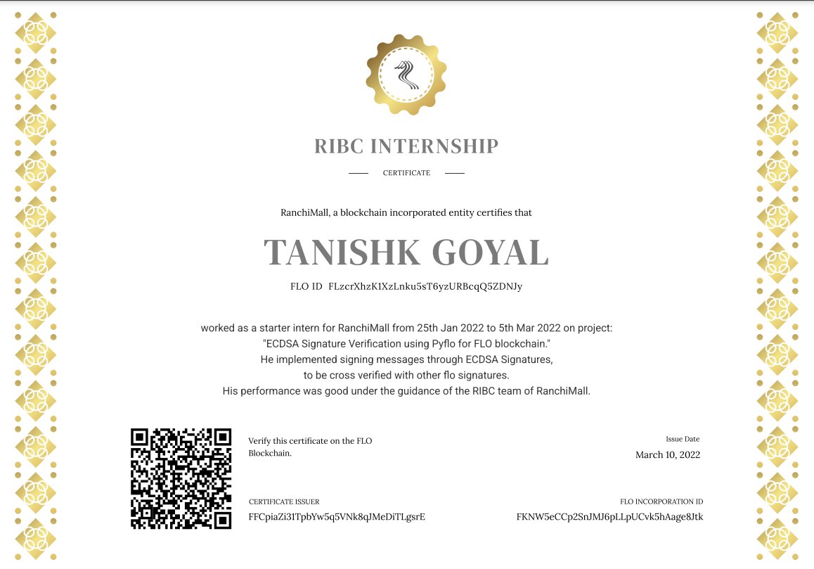 0xtanishk's tweet photo. My internship with @ranchimallFLO officially came to an end on February 25th!
An amazing learning experience, got to work on the FLO blockchain which is a fork of bitcoin.
Worked on ECDSA signatures and learned about the fundamentals of Elliptical Curve Cryptography. https://t.co/jDm7zNgkBB