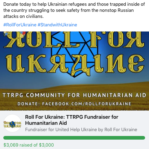 marcho5ia5's tweet photo. WE SURPASSED OUR GOAL!!
Thank you to everyone who has participated in, donated, and promoted #RollForUkraine You all saved lives of Ukrainian Refugees this week.
Announcements for the Kult giveaway and Mondo Cane mega merch giveaway will be announced within the next day or two https://t.co/IozuWQGaJz