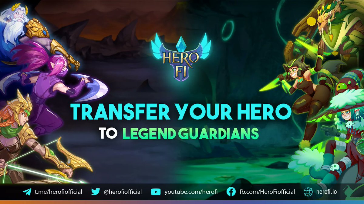 HeroFiio's tweet photo. If you own Heroes or a Hero lineup at HeroFi, don't hesitate to transfer these Heroes to the world of Legend Guardians. Because why not? Why not find a way to increase the return on an existing investment 😎😎

Legend Guardians will be officially released today at 3 PM UTC! https://t.co/8Ll7zzBlWn