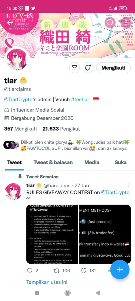 winmaret87's tweet photo. @TiarCrypto @tiarclaims Done https://t.co/yGQLVmqUWC