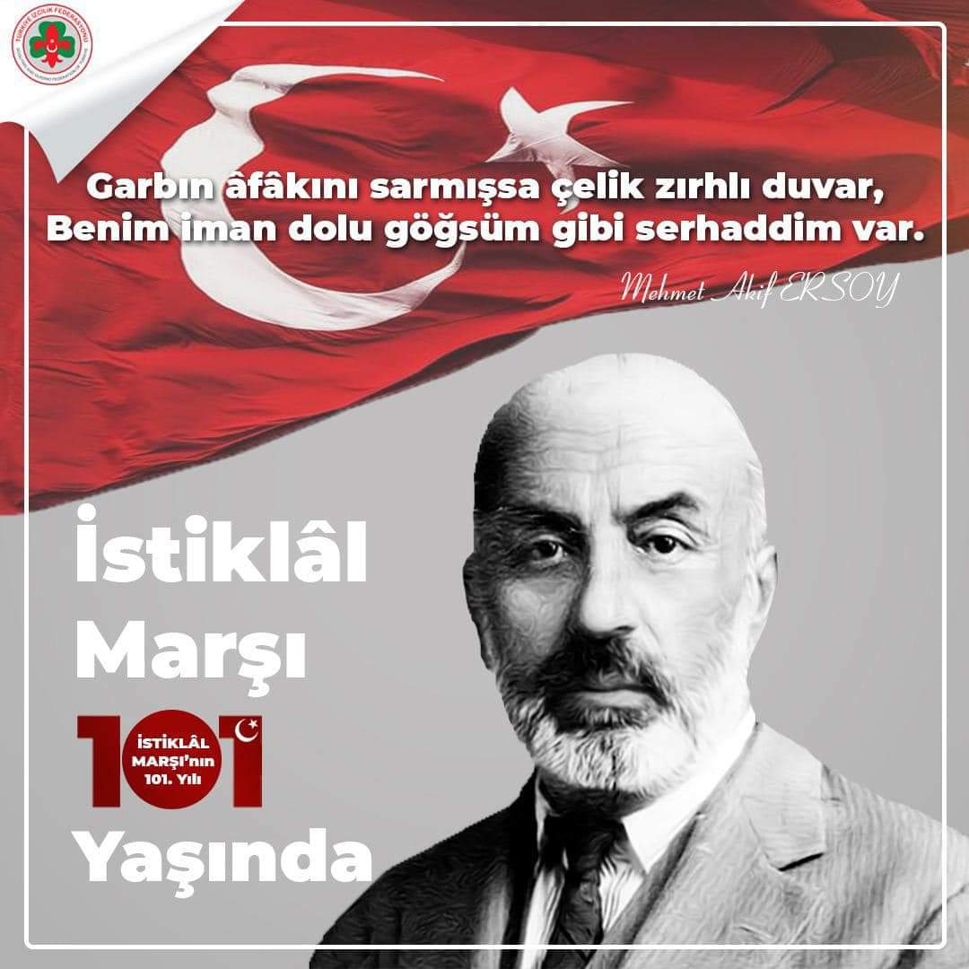 atiksporresmi's tweet photo. #İstiklalMarşı'mızın kabulünün 101. yıl dönümünde, istiklal şairimiz #MehmetAkifErsoy ve  islam uğruna şehadete eren tüm şehitlerimizi rahmet ve minnetle anıyoruz.
#Atikder https://t.co/kvW7mwOlaD
