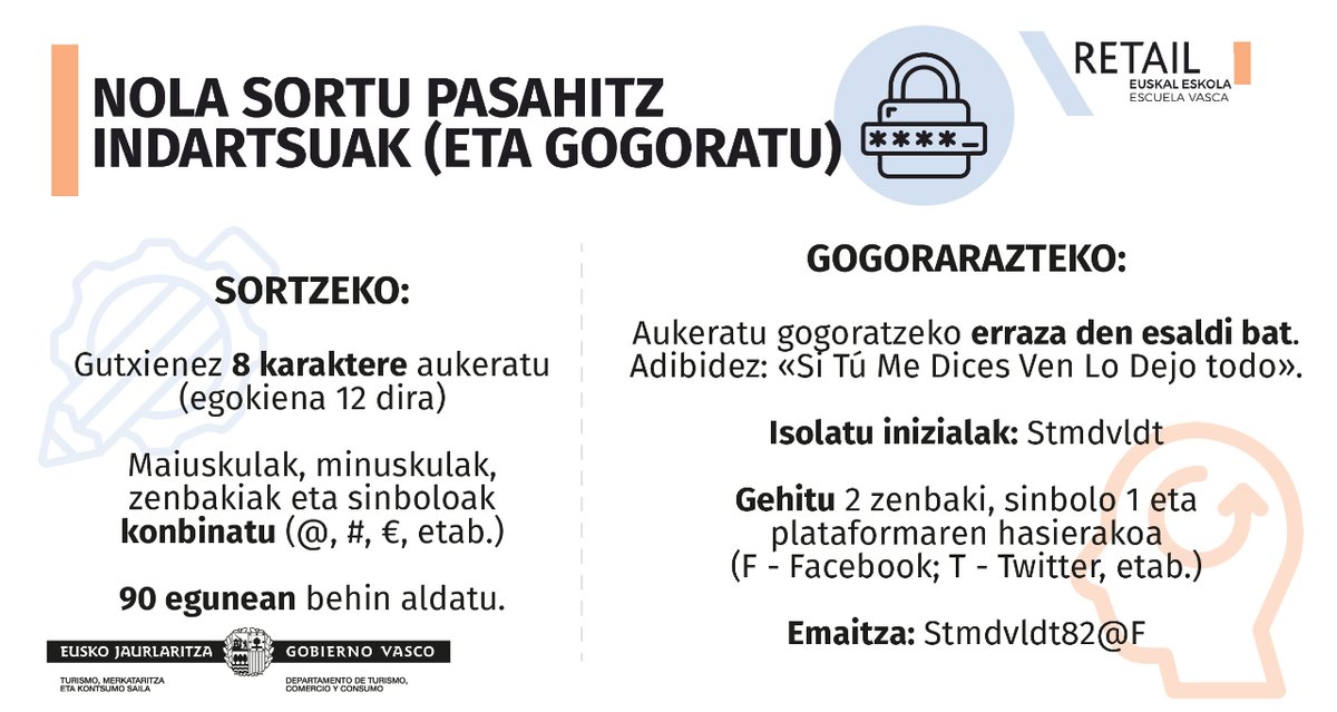 MerkaSaretza's tweet photo. Interneteko oinarrizko segurtasun-akatsak dira... 🔐
❌Password bera erabili edozertarako.
❌Ez aldatu #pasahitza aldizka.
Nola sortu pasahitz indartsu bat plataforma bakoitzerako eta gogoratu guztiak? 🤔👇
💡🛍️#Blog @EscuelaRetail https://t.co/YxEBKFQLpU https://t.co/FzisUFpjPV