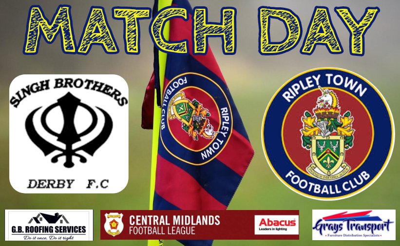 RipleyTownFC_'s tweet photo. ⚽️ MATCH DAY ⚽️

🔵🔴🟡This afternoon we travel to the league leaders in what promises to be a tough but competitive tie. 🔵🔴🟡

🏆 CMFL Div 1 South
🆚 @SinghBrothersF1
🗓️ Saturday 12th March 2022
⏰ KO 14.00
🏟️ Merrill Way Sports Ground
📍 DE24 9AU https://t.co/J5NcTExYC1