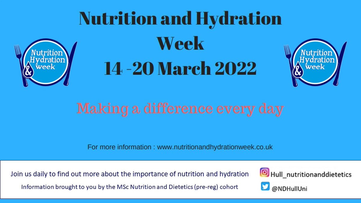 NDHullUni's tweet photo. Have you got the Monday Munchies? Check out today's post to find out more about vegan snacks.

Supporting Nutrition and Hydration Week with @AhpsChcp @HUTHDietitians @NHWeek https://t.co/WJ9knQ8lPg