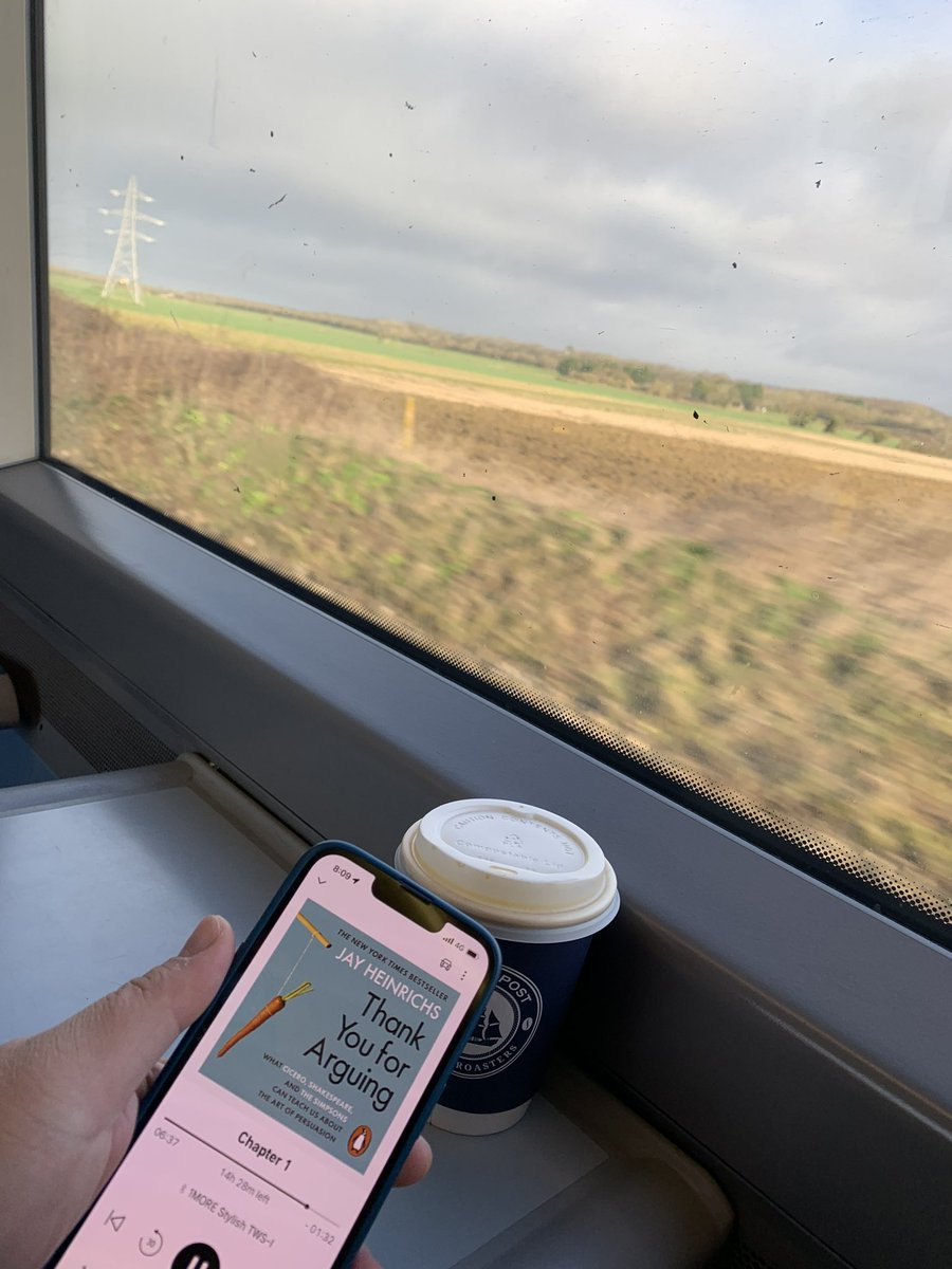 irvinbalagosa's tweet photo. Weekend warrior today- my train trip was picturesque and poignant- listening to a new audiobook #ThankYouForArguing @audibleuk https://t.co/fVt9H4xwwq