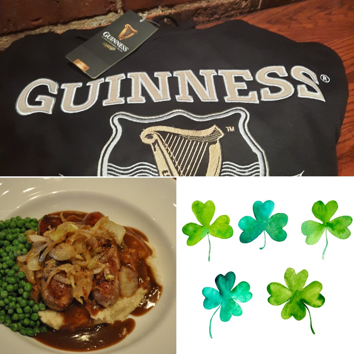 Bangers and Mash $15 this Saturday and Sunday (while supplies last). Pair it with a Pint of Guinness for $6 (must purchase Bangers and Mash to get the $6 Guinness). Ask about the Shamrock Shot ☘ ☘