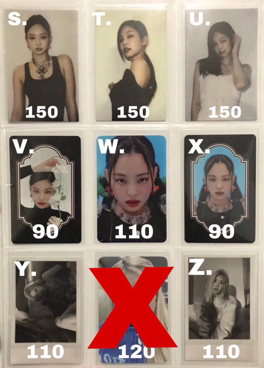 JAEWINSC4RT's tweet photo. wts lfb blackpink pcs onhand ph

— see pics for available pcs with their prices
— prio those who will get 3 or more pcs
— pf not included (15 pesos with tl, 10 pesos for bwrap and carton)
— good condition

Reply "mine + letter" or dm me to claim

Dop: payo
Mop: gcash
Mod: ggx https://t.co/1EhZg4LK2r