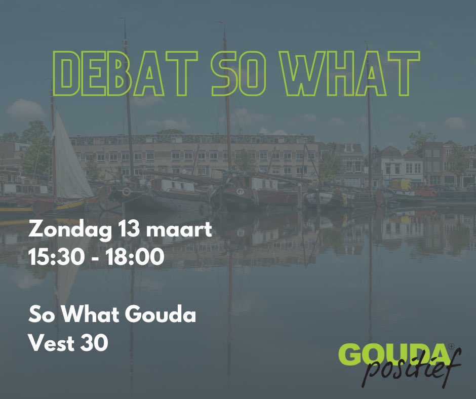 Morgen, zondagmiddag, debat in So What in een Dragons’ Den setting. Onze lijsttrekker ⁦<a href="/SjaneMarie/">sjane-marie koppers</a>⁩ gaat de uitdaging aan.
