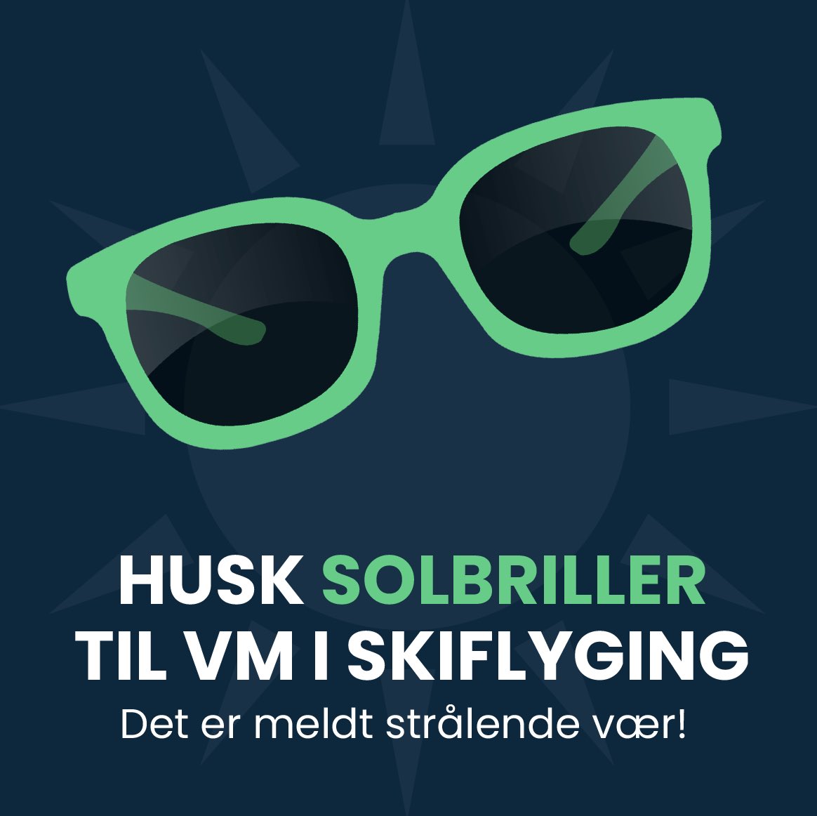 Vikersund's tweet photo. We’re ready for a new day in the World Championships, time to fly in #Vikersund 🤩🇳🇴

Don’t forget your sunglasses ☀️ 

Tickets: https://t.co/OxYXZRNuJu

3 round: 16:30 ✅ 

#vikersund2022 #vikersund #skijumping #skijumpingfamily #skiflying https://t.co/9A9JXE9EiR