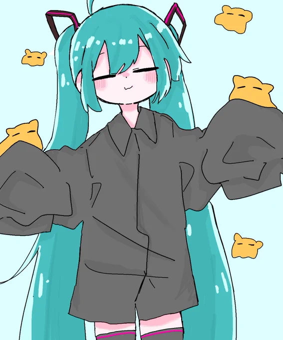 ꒰  ꒱ #初音ミク #HatsuneMiku #illustration #Illust #イラスト #一日一絵
