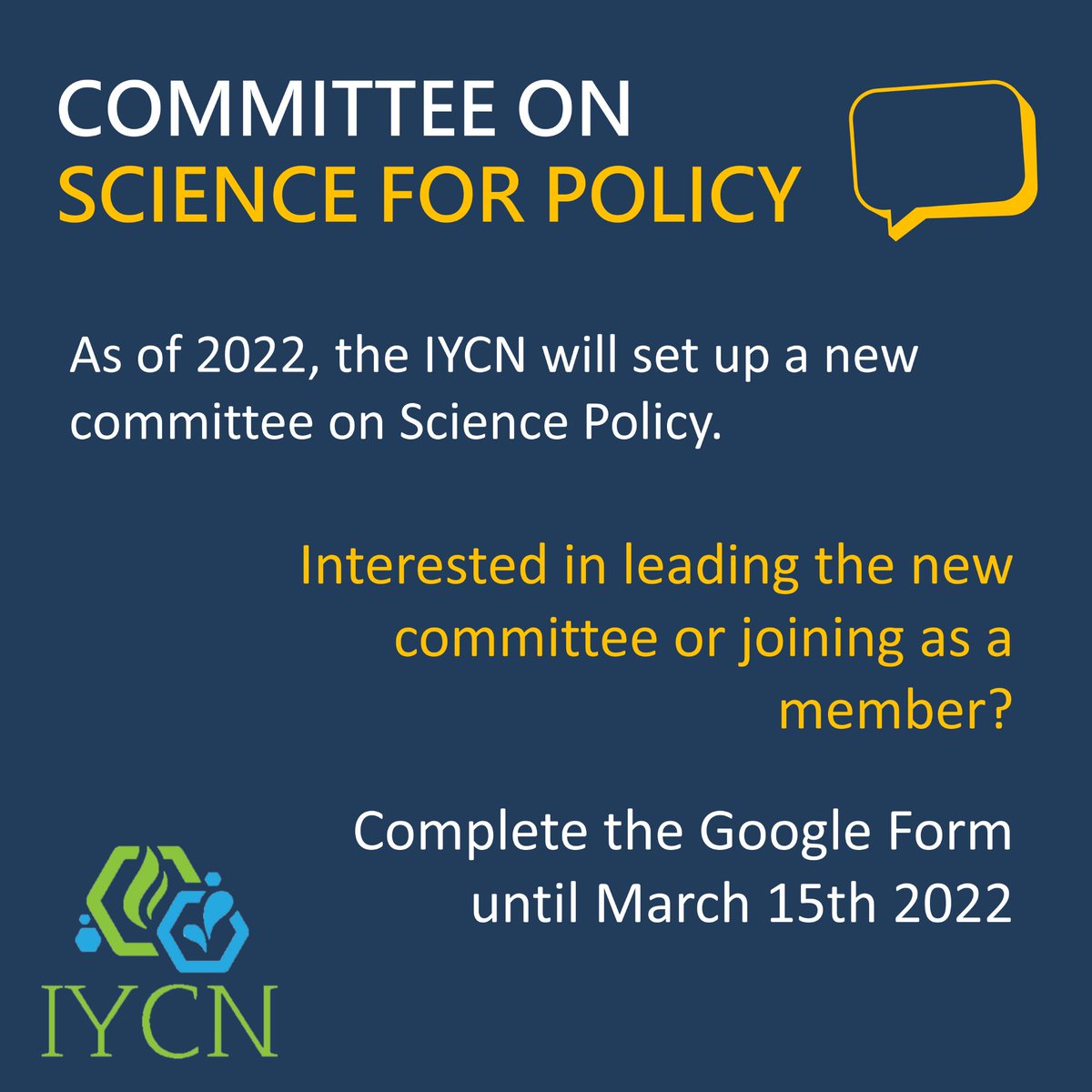 IntlYoungerChem's tweet photo. Are you an early-career chemist interested in Science for Policy or Equity, Diversity and Inclusion? You can still apply to become part part of one of our new committees. 📅15 March 2022.📣📣 Complete the form here:
Policy: https://t.co/BzOollEILP
EDI: https://t.co/ts0M8TCeK0 https://t.co/khaTWTjq3I
