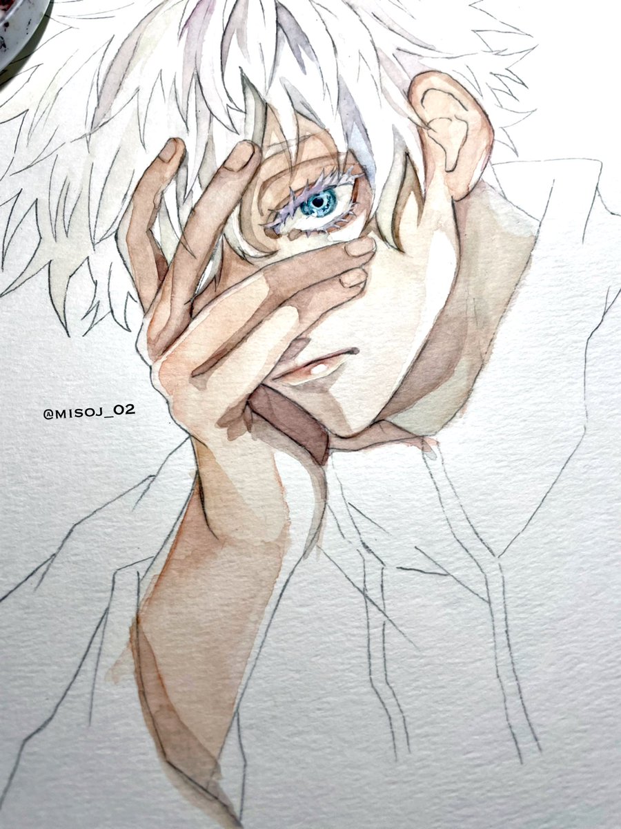 五条悟 「!wip! 」|ゆう丹のイラスト