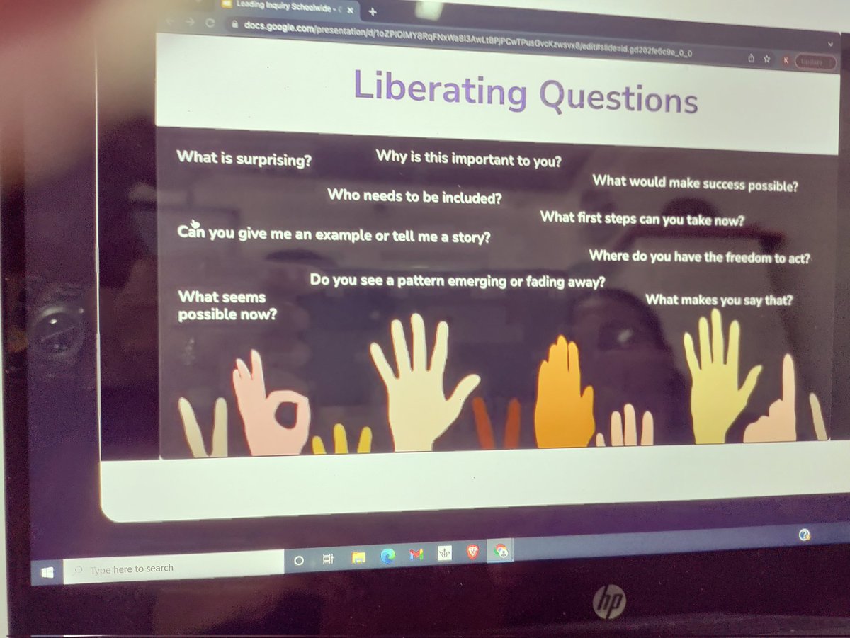 abha4_abha's tweet photo. Such a nerd session🤓 thankyou #TODDLETIES22 #leadinginquiry #inquirymindset #reflectiondiaries with @inquiryfive @kimberlyMitchell https://t.co/Zu81mfpM8t