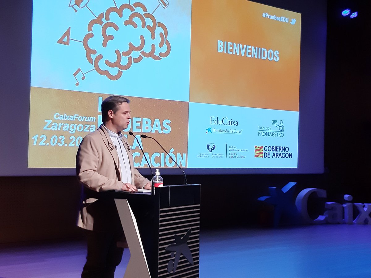 "Nos alegra mucho retomar #LasPruebasdelaEducación en Zaragoza, la ciudad en la que hicimos la última edición presencial en enero de 2020. Es necesario integrar y compartir el conocimiento educativo para fortalecer la profesión". <a href="/JorgeFilosofo/">Jorge Úbeda</a> en #PruebasEDU