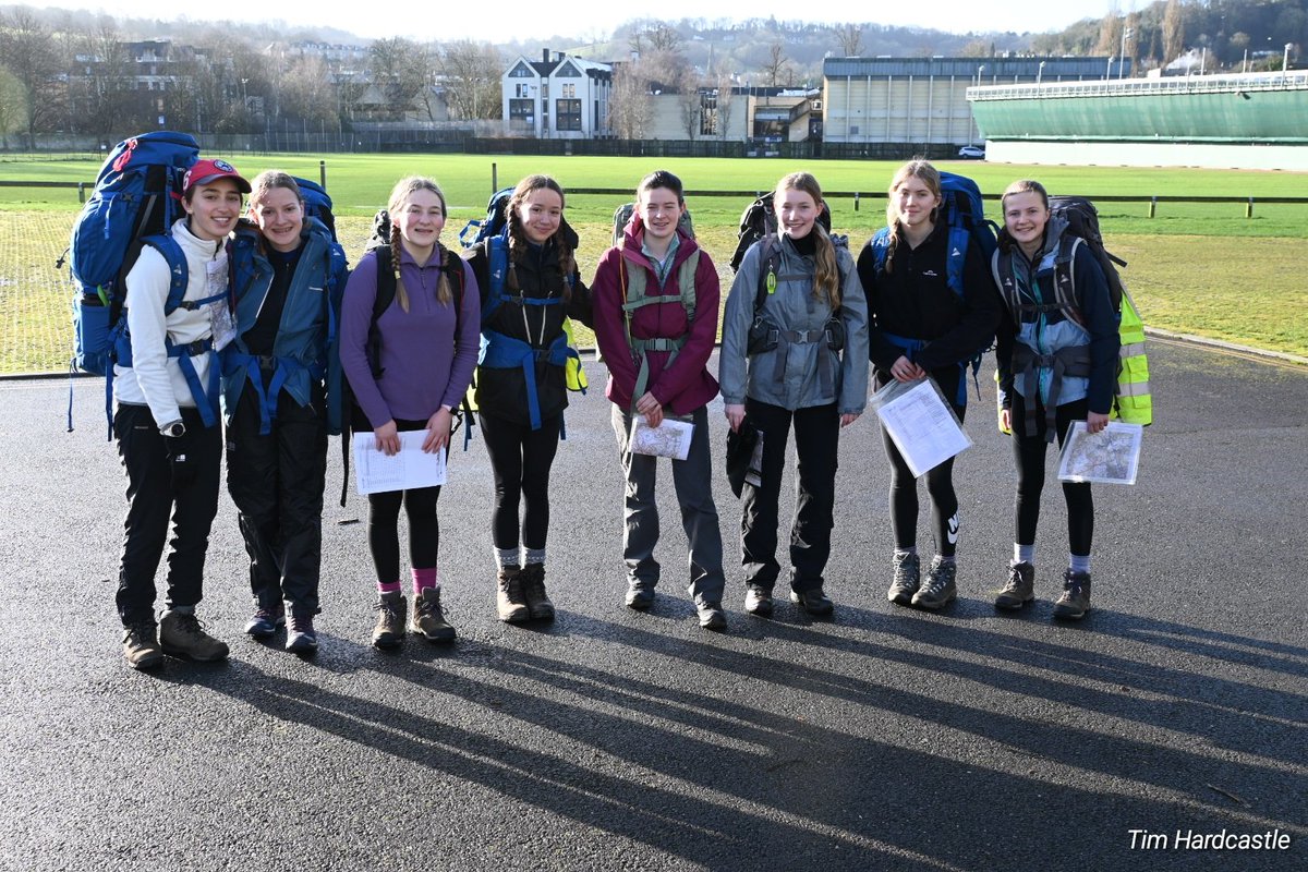 RHSB10Tors's tweet photo. Ready for the off! Looking forward to a good day's training for the @RoyalHighBath #TenTors22 team. Much better weather than last time #DayForAWalk #WalkForADay #TheseGirlsCan https://t.co/alqvbDXGxw