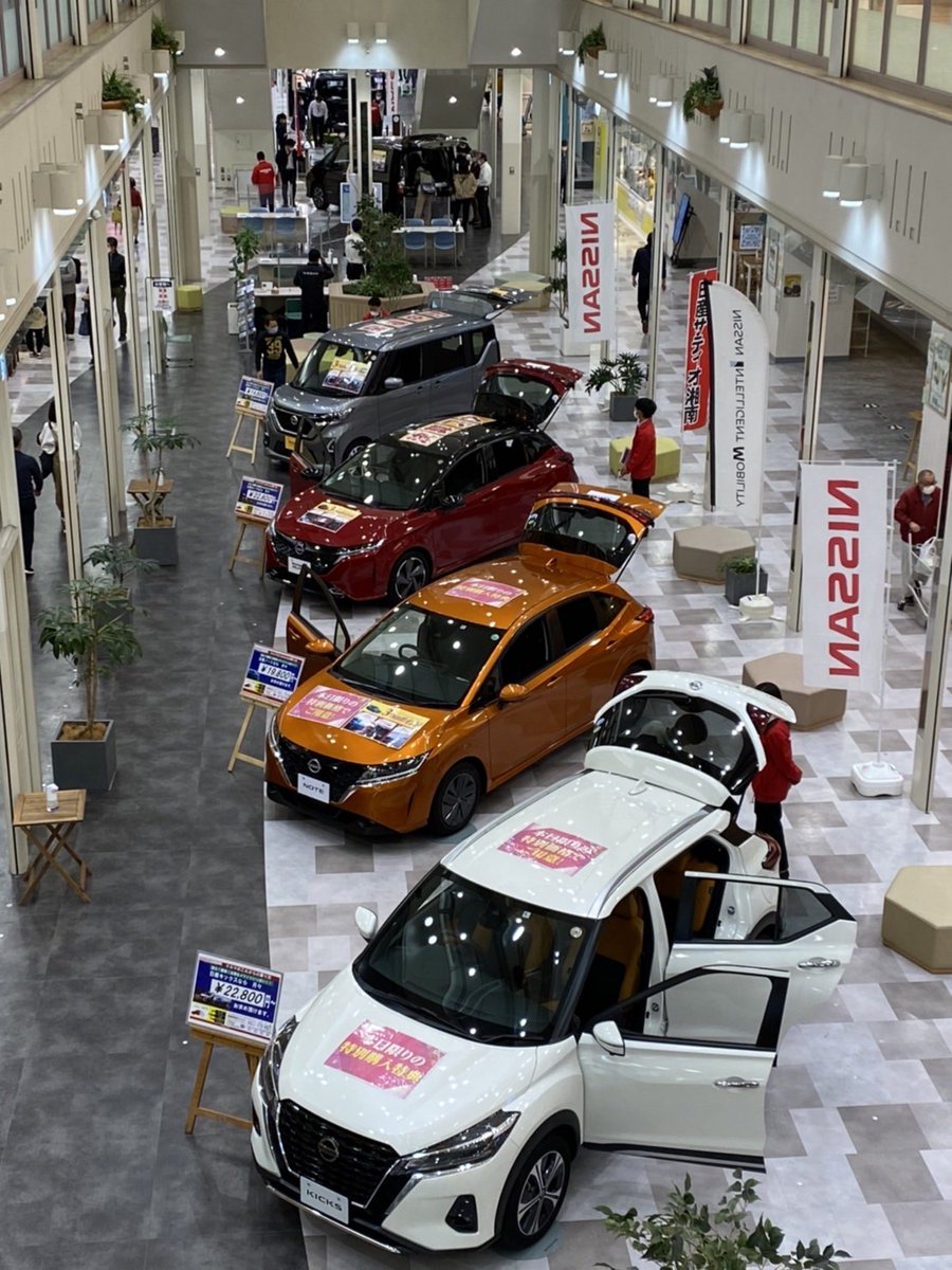 satio_SHONAN's tweet photo. #やまとオークシティ　イトーヨーカドー
での日産車展示会、１２日は
たくさんのご来場、ありがとうございます！
明日１３日も元気に、営業いたします！

https://t.co/EokZxzTrdx

#日産セレナ　#日産オーラ　今日はお時間��
なかったお客様、どうぞ明日もお気軽に
お越しください♪ https://t.co/ouo9rTgHVL