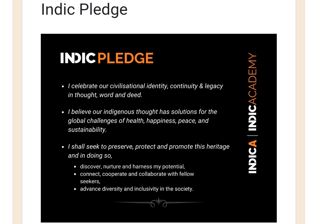 Krinaz18's tweet photo. @IndicaBooks @IndicAcademy I solemely plead to this pledge and agree to follow it... https://t.co/FXTH4pMiHo