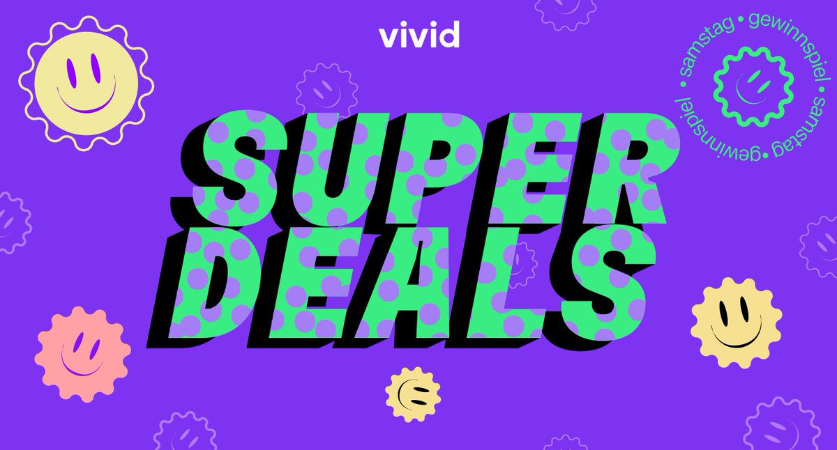 vivid_de's tweet photo. Es ist Zeit, den "Superdeal Samstags" zu starten! Folge uns auf Twitter, like diesen Beitrag, markiere ein paar Freunde und hinterlasse deinen Einladungslink in den Kommentaren. Wir wählen dann ein paar von euch aus, denen wir den Superdeal zugänglich machen! 🚀 #VividMoney https://t.co/a27ttK4CDy