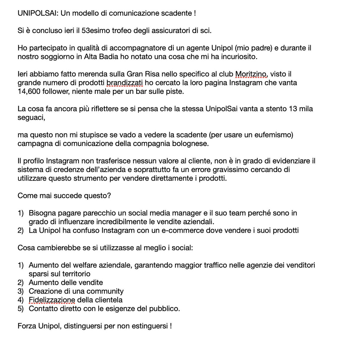 umberto_zanin's tweet photo. @UnipolSai_CRP che combini!? https://t.co/VawsWLtc8Q