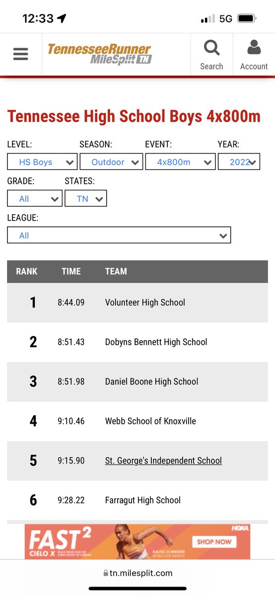 vhstrackxc's tweet photo. The scrimmage Thursday at Dobyns Bennett went great. Everyone performed well and competed. The guys 4X800 got first and in result of that is first in the state for the first time in school history. Congrats boys! https://t.co/rE5NwqqIj8
