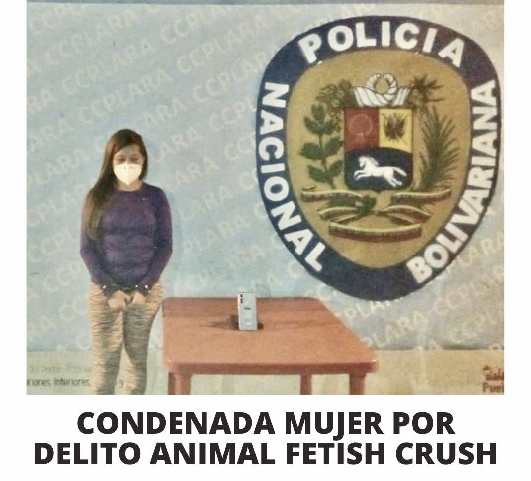 TarekWiliamSaab's tweet photo. #Condenada a solicitud del @MinpublicoVEN Lara Dirley Rosalin Díaz Reyes a una pena de 6 años de prisión; por mostrarse, en video y fotos -para su comercialización- asesinando animales y maltratando niños.. Por cada video el prófugo Yackson Daniel Goyo le pagaba entre 20 a 30 $ https://t.co/L57h7Tomit